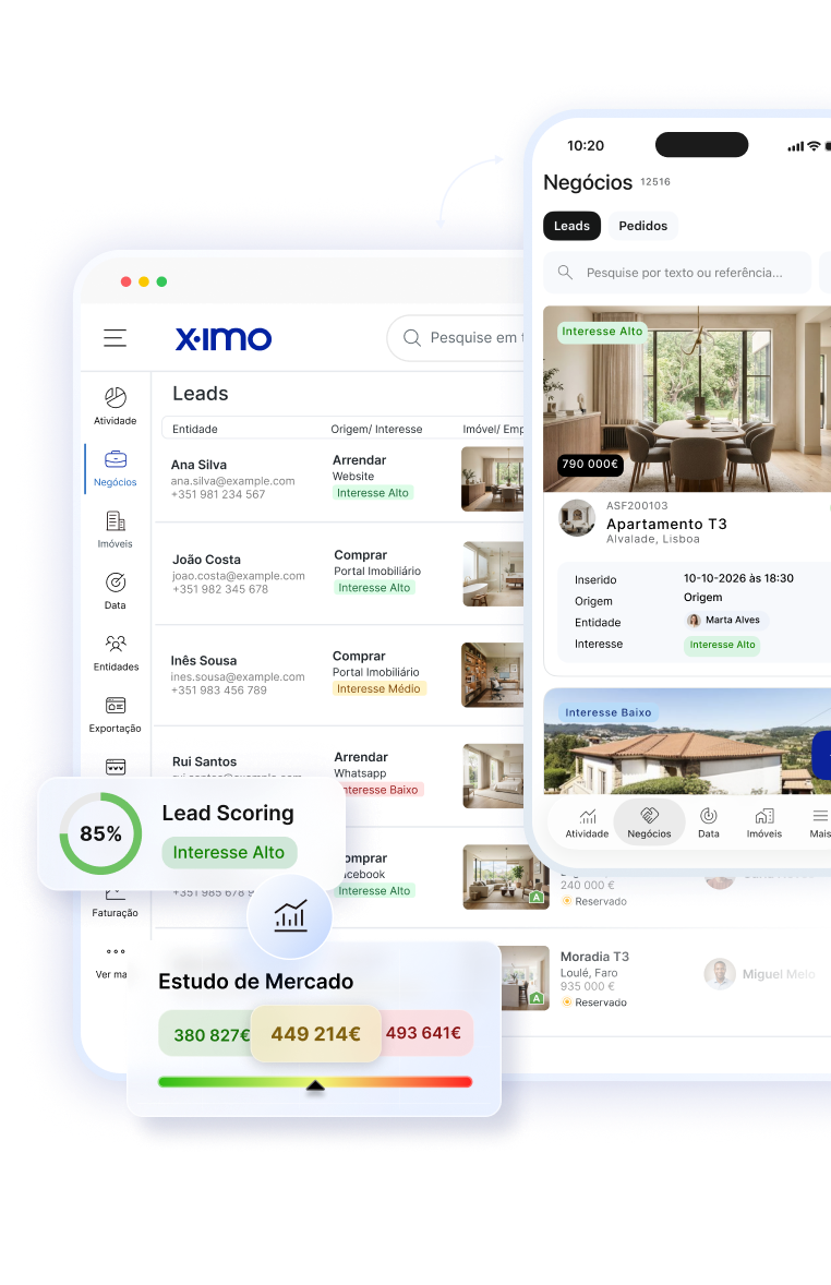 O CRM imobiliário onde o negócio acontece