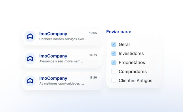 Subscrições e Grupos de Envio
