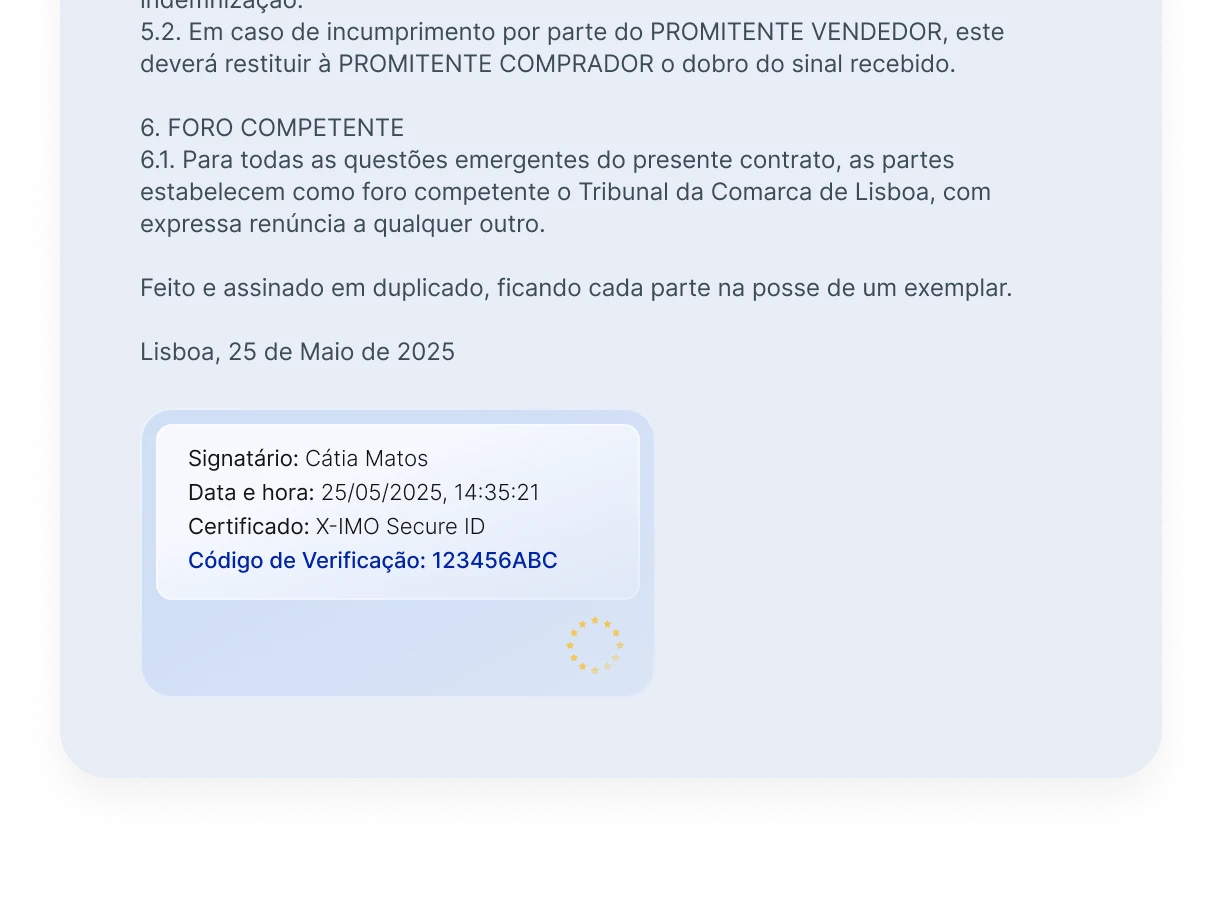 Assinaturas Digitais X-IMO