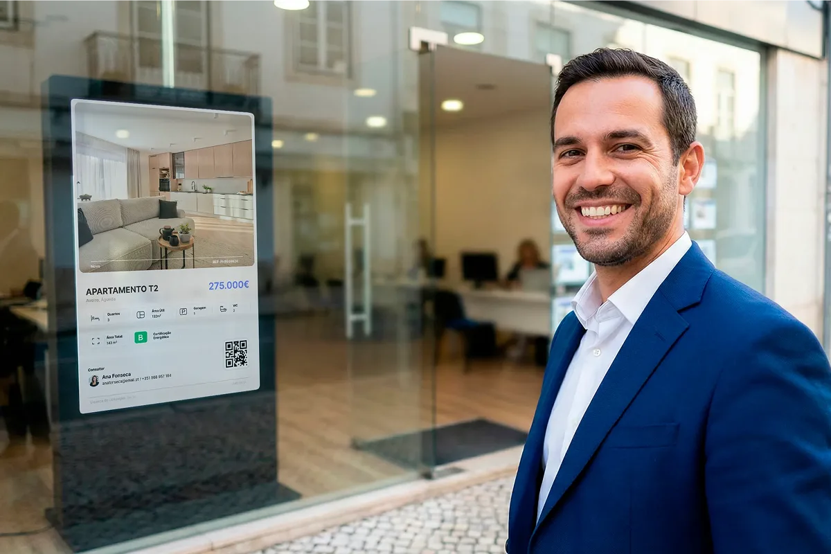 Montras digitais na mediação imobiliária
