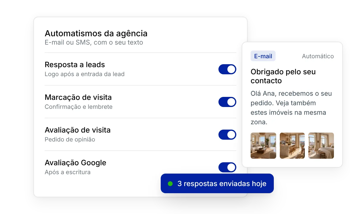 Automatismos: O X-IMO envia as mensagens de rotina